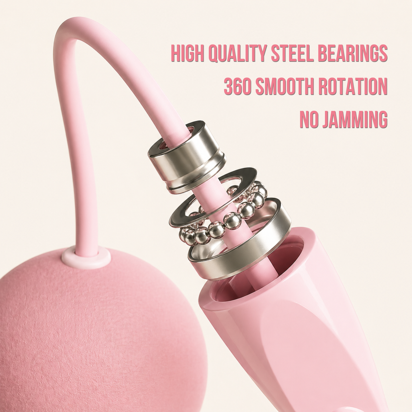Cordless Jump Rope with Heavy Balls for Home Gym Fitness Training and Bodybuilding