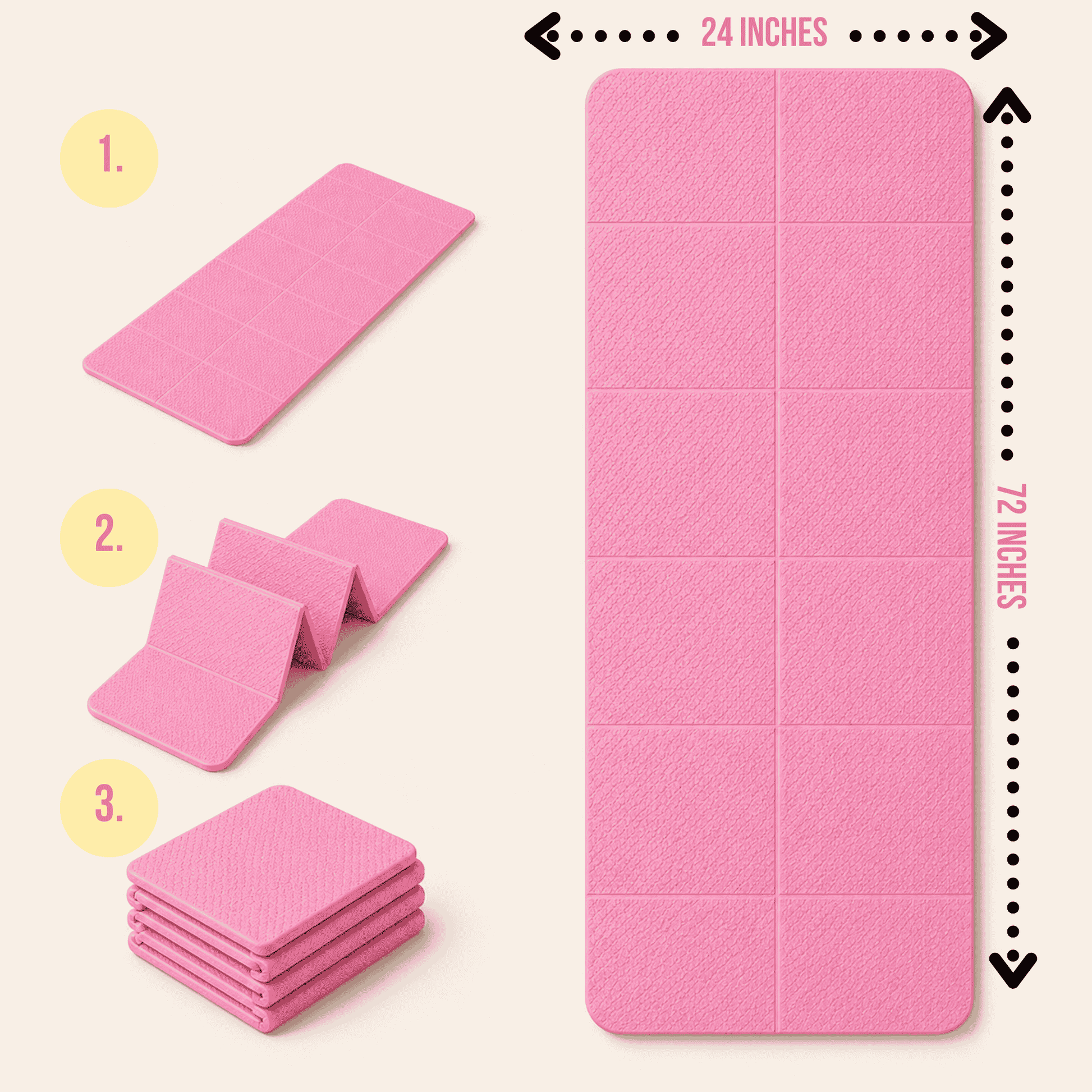 Extra Large 4mm Thick Non-Slip Yoga Mat for Yoga, Pilates, and Home Workouts