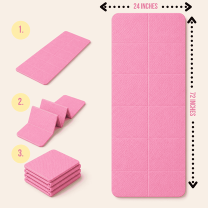 Extra Large 4mm Thick Non-Slip Yoga Mat for Yoga, Pilates, and Home Workouts