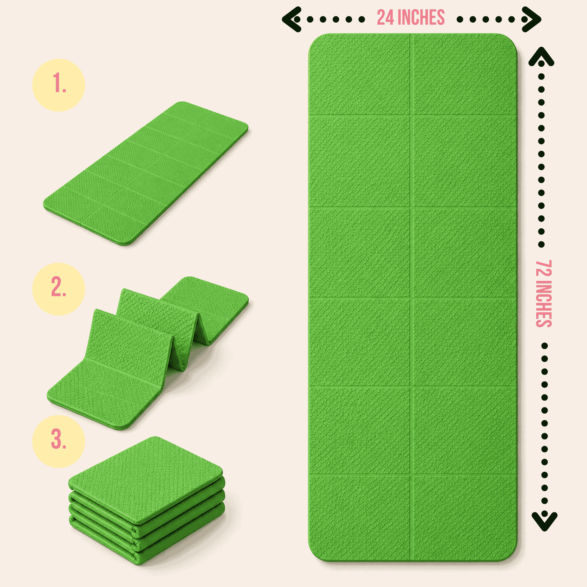 Extra Large 4mm Thick Non-Slip Yoga Mat for Yoga, Pilates, and Home Workouts