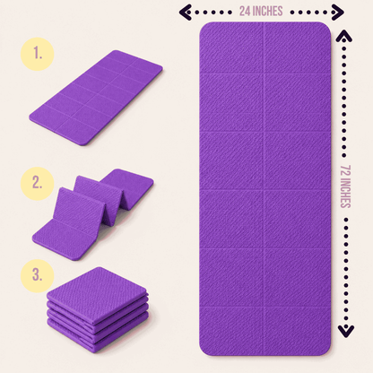 Extra Large 4mm Thick Non-Slip Yoga Mat for Yoga, Pilates, and Home Workouts