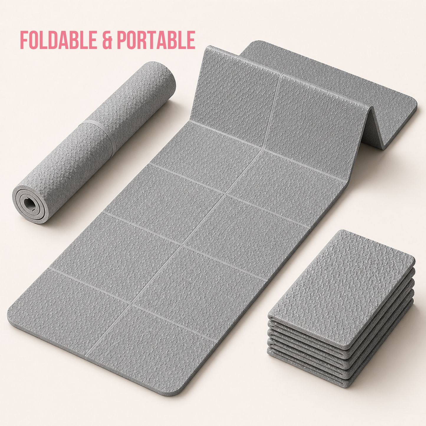 Extra Large 4mm Thick Non-Slip Yoga Mat for Yoga, Pilates, and Home Workouts