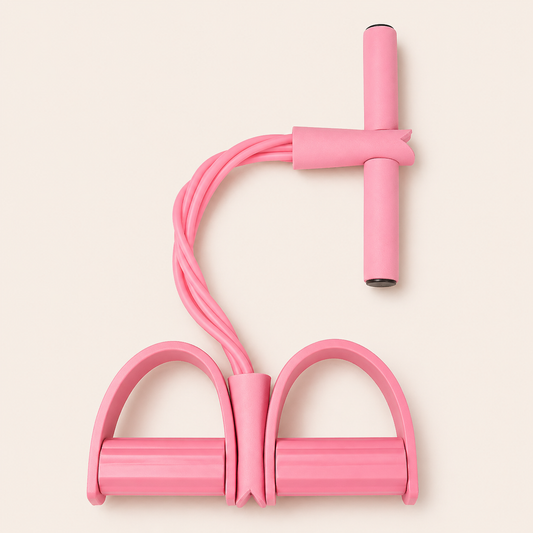 Transform Your Fitness Routine with the Ultimate 4-Tube Elastic Resistance Band – Durable Natural Latex Yoga Pedal Puller for Comprehensive Full-Body Toning and Stretching