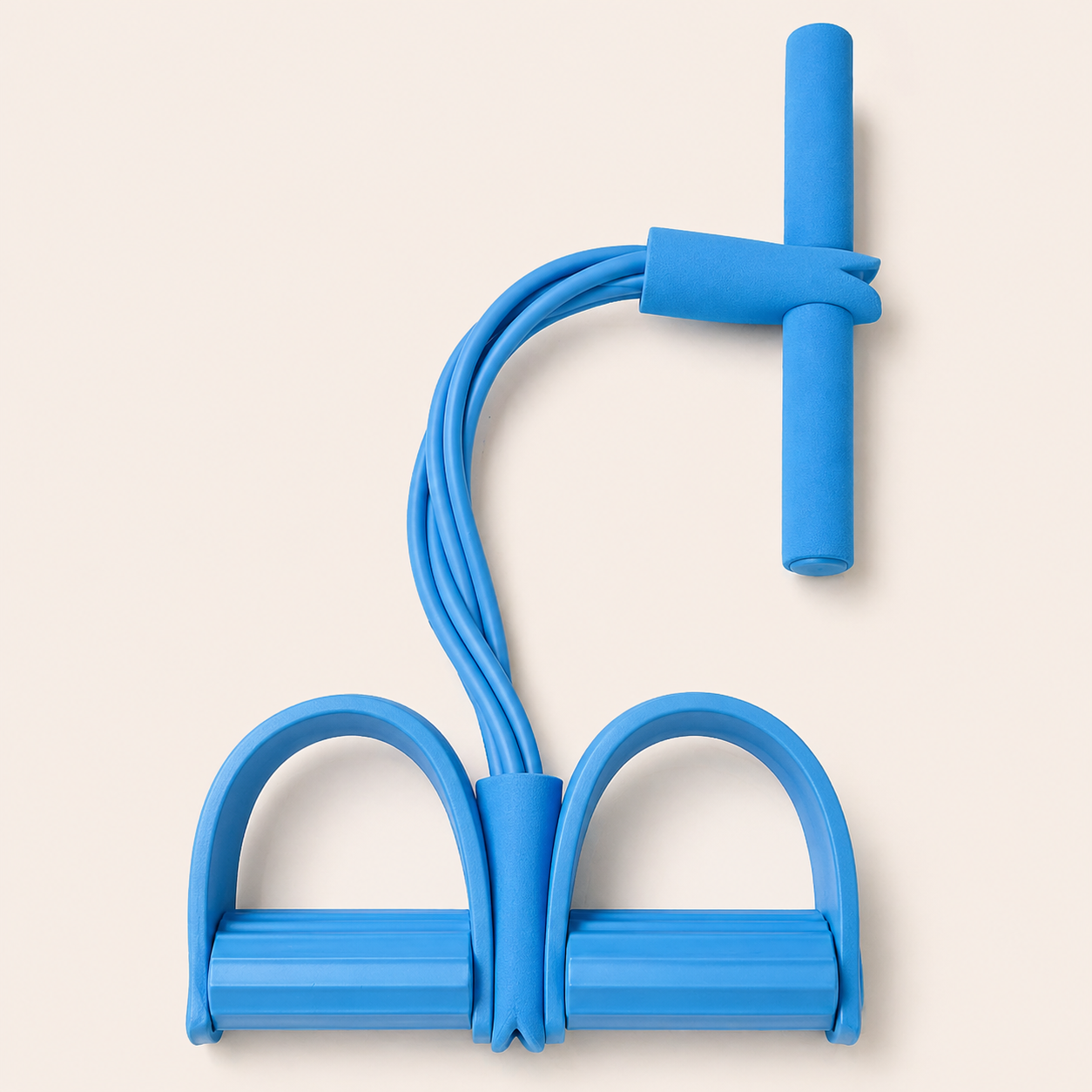 Transform Your Fitness Routine with the Ultimate 4-Tube Elastic Resistance Band – Durable Natural Latex Yoga Pedal Puller for Comprehensive Full-Body Toning and Stretching