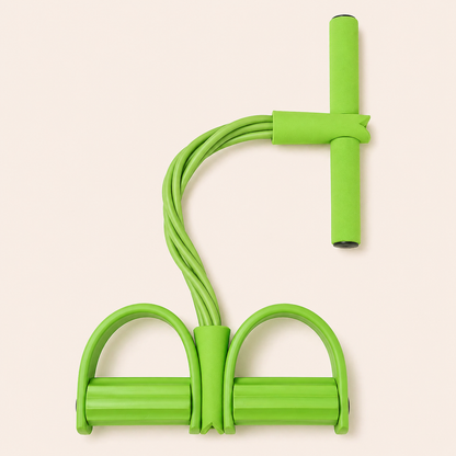Transform Your Fitness Routine with the Ultimate 4-Tube Elastic Resistance Band – Durable Natural Latex Yoga Pedal Puller for Comprehensive Full-Body Toning and Stretching