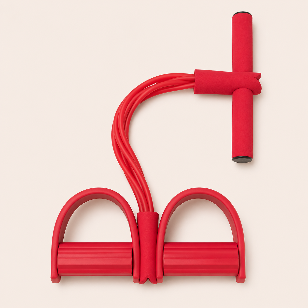 Transform Your Fitness Routine with the Ultimate 4-Tube Elastic Resistance Band – Durable Natural Latex Yoga Pedal Puller for Comprehensive Full-Body Toning and Stretching
