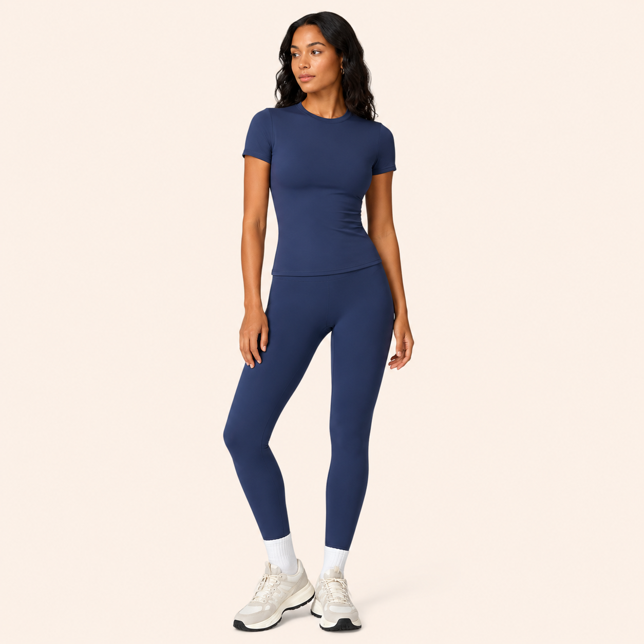 Elevate Your Workout with Our Stylish Women's 2-Piece Yoga Set - Long Sleeve Tracksuit & High Waist Flared Leggings for Ultimate Comfort and Performance
